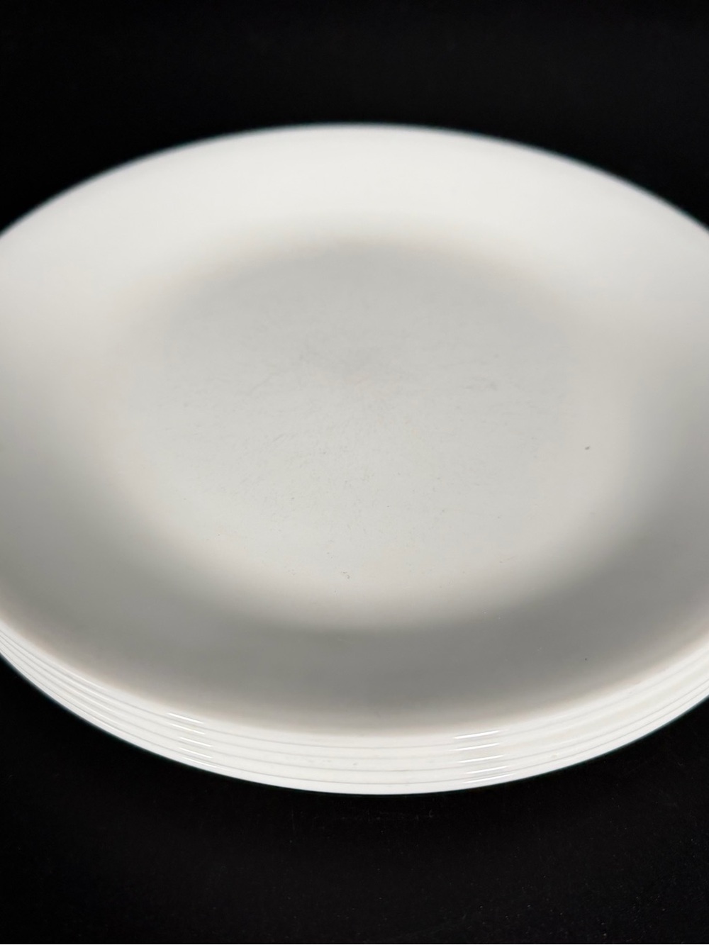 Corelle (Corning) WINTER FROST WHITE Salad/luncheon Plate. Set of 5